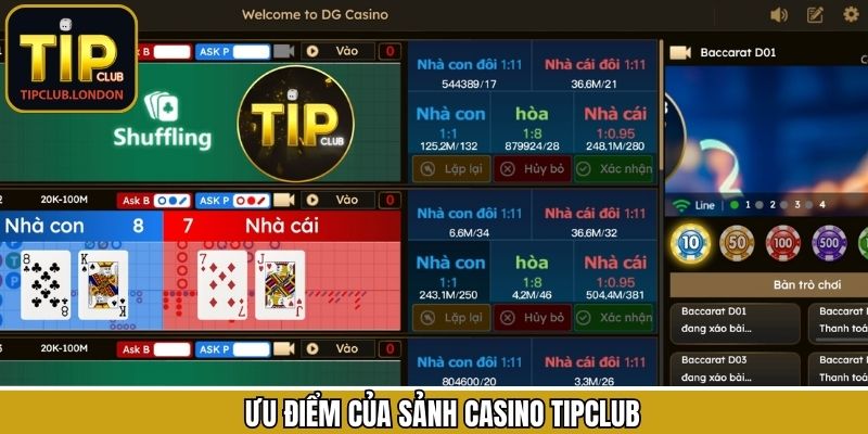 Casino TipClub sở hữu nhiều game hấp dẫn