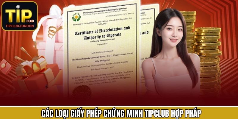 Giấy phép hoạt động chứng minh TipClub hợp pháp